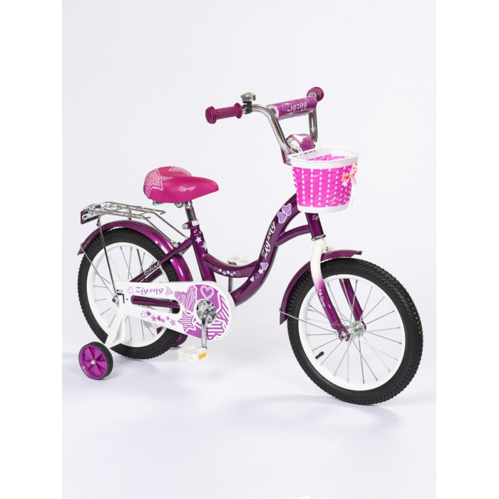 

Детский велосипед ZIGZAG Girl 16" фиолетовый, ZG-1634