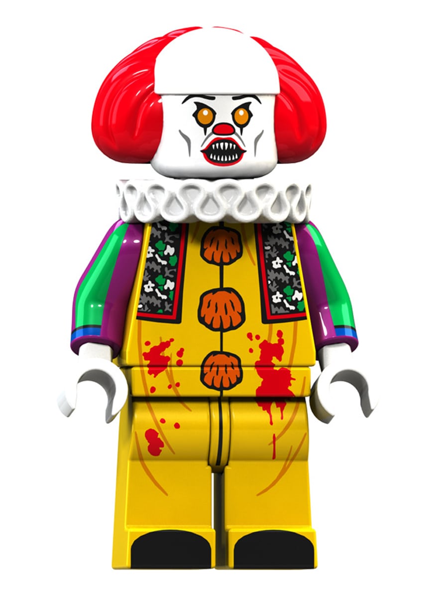 Мини-фигурка клоун Пеннивайз с шариком Оно ужасы хоррор Pennywise It, подвижная, 4,5 см
