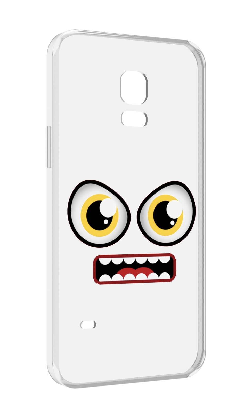 

Чехол MyPads красный злой смайлик для Samsung Galaxy S5 mini, Прозрачный, Tocco