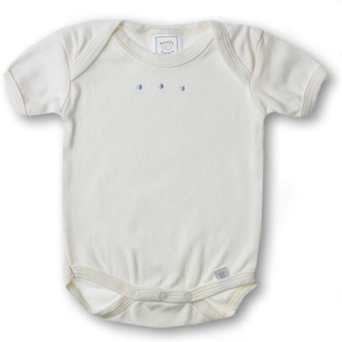 

Боди с коротким рукавом SwaddleDesigns Lt Blue w/PB Dots р.68, 212PB