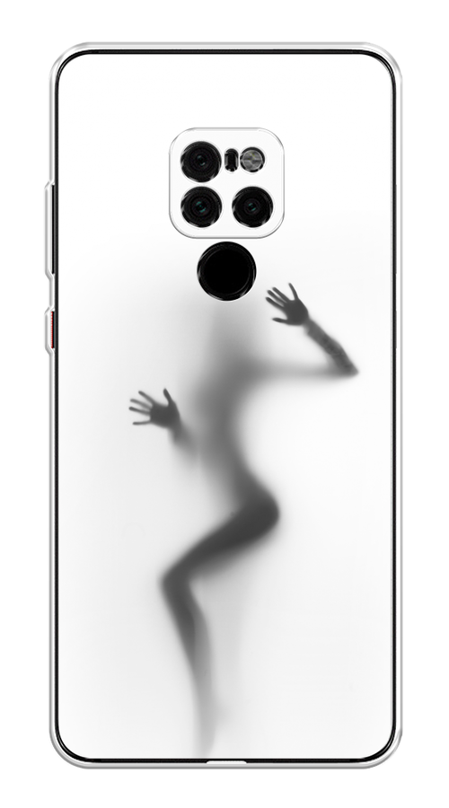 

Чехол Awog на Huawei Mate 20 "Девушка в душе", Серый;белый;черный, 66850-7