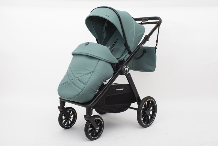 Детская коляска Iningbaby KR345 Rider 2 в 1 Green с люлькой, ПП100005898