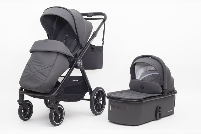 Детская коляска Iningbaby KR345 Rider 2 в 1 Dark Grey с люлькой ПП100005897 40937₽