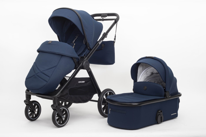 

Детская коляска Iningbaby KR345 Rider 2 в 1 Blue с люлькой, ПП100005895