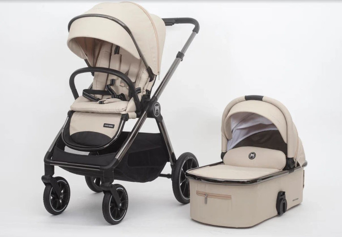 Детская коляска Iningbaby KR 345 pro 2 в 1 Khaki с люлькой, ПП100005862