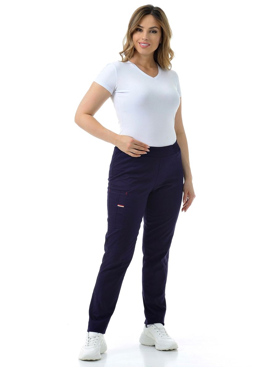 

Брюки медицинские женские MedicalWear Сантана 304 синие 48, Сантана 304