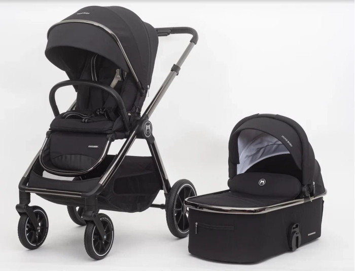 

Детская коляска Iningbaby KR 345 pro 2 в 1 Black с люлькой, ПП100005859