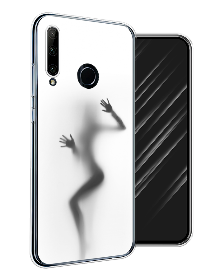 

Чехол Awog на Honor 20 Lite 2019 "Девушка в душе", Серый;белый;черный, 68950-7