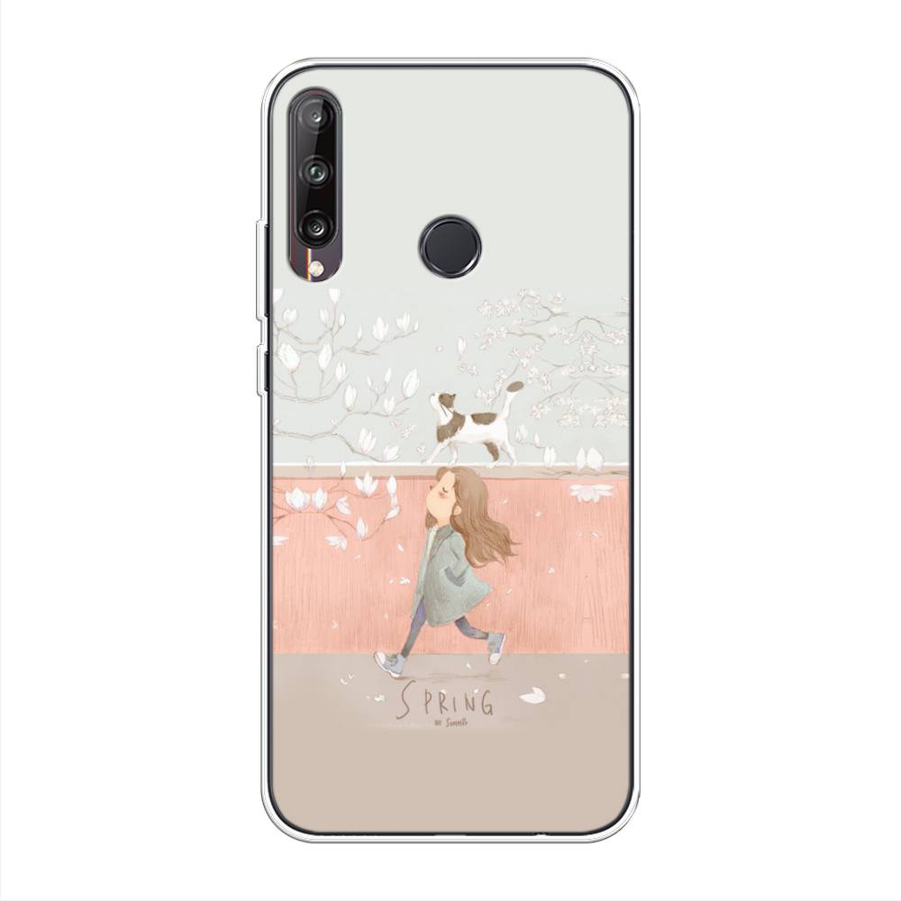 

Чехол Awog на Huawei Y7p "Девочка-весна", Серый, 6103350-7