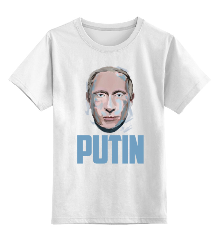 

Детская футболка Printio Putin цв.белый р.140, 0000000769986