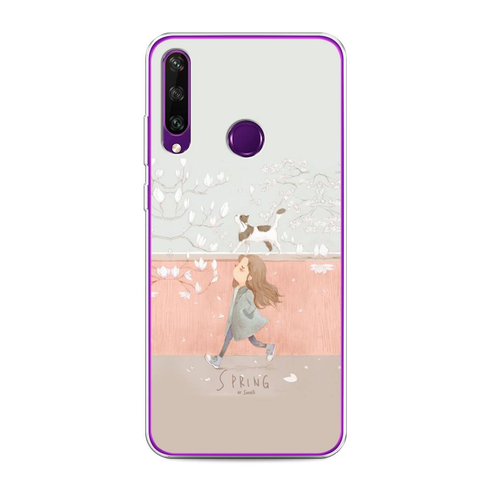 

Чехол Awog на Huawei Y6p "Девочка-весна", Серый, 6103250-7