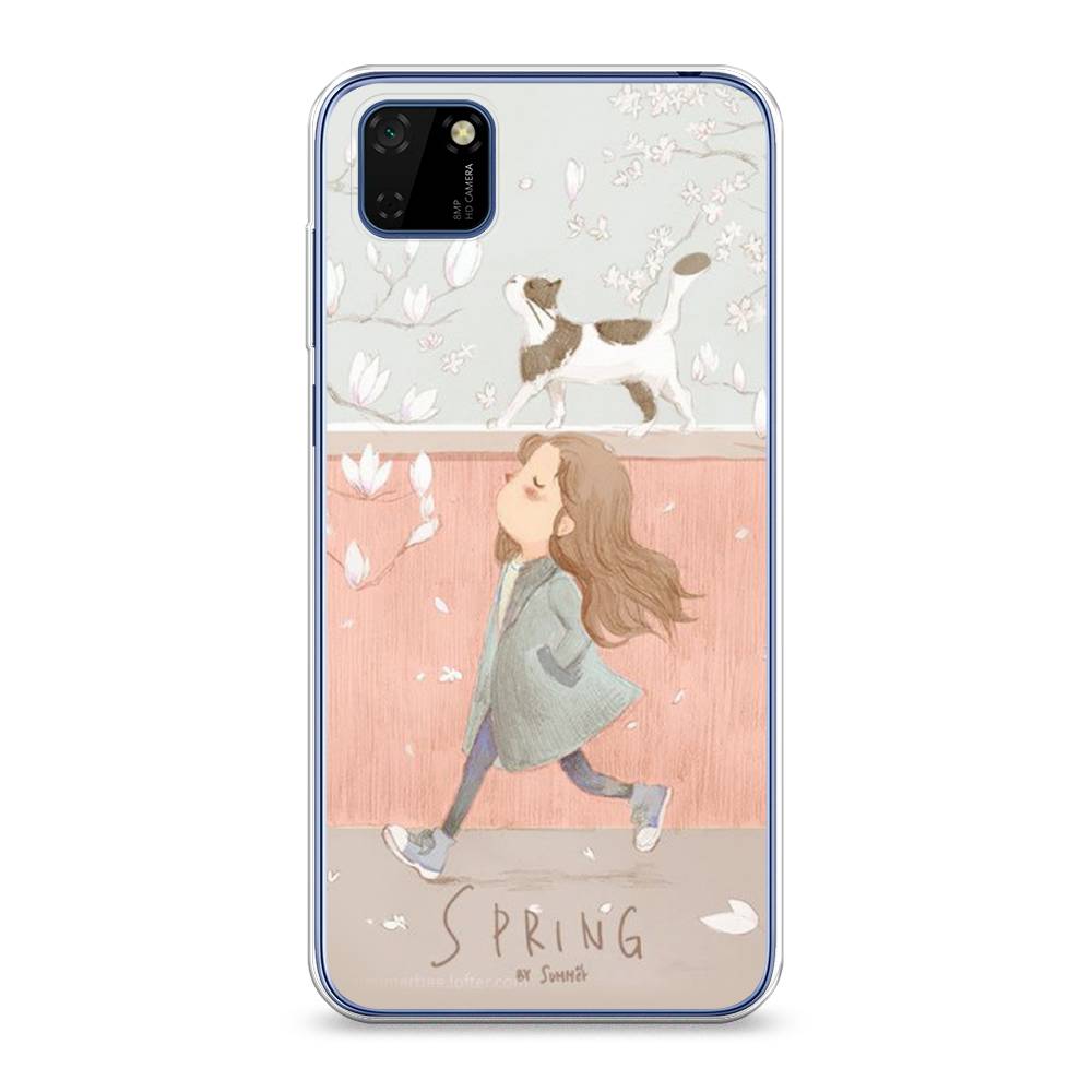 

Чехол Awog на Huawei Y5p "Девочка-весна", Серый, 6103750-7