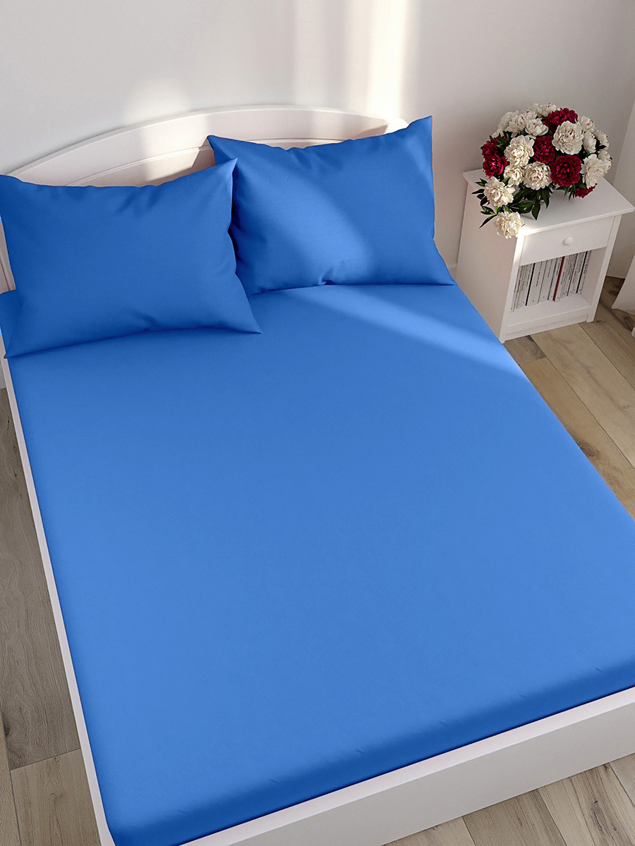 

Простынь на резинке Simple House Василек 180х200