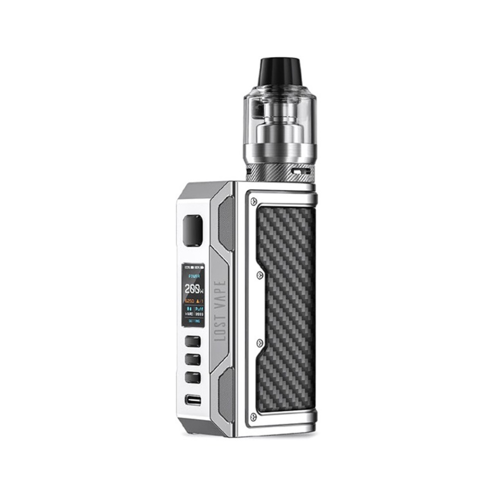 

Lost Vape Thelema Quest 200W Kit UB Pro Pod Tank, SS & Carbon Fiber