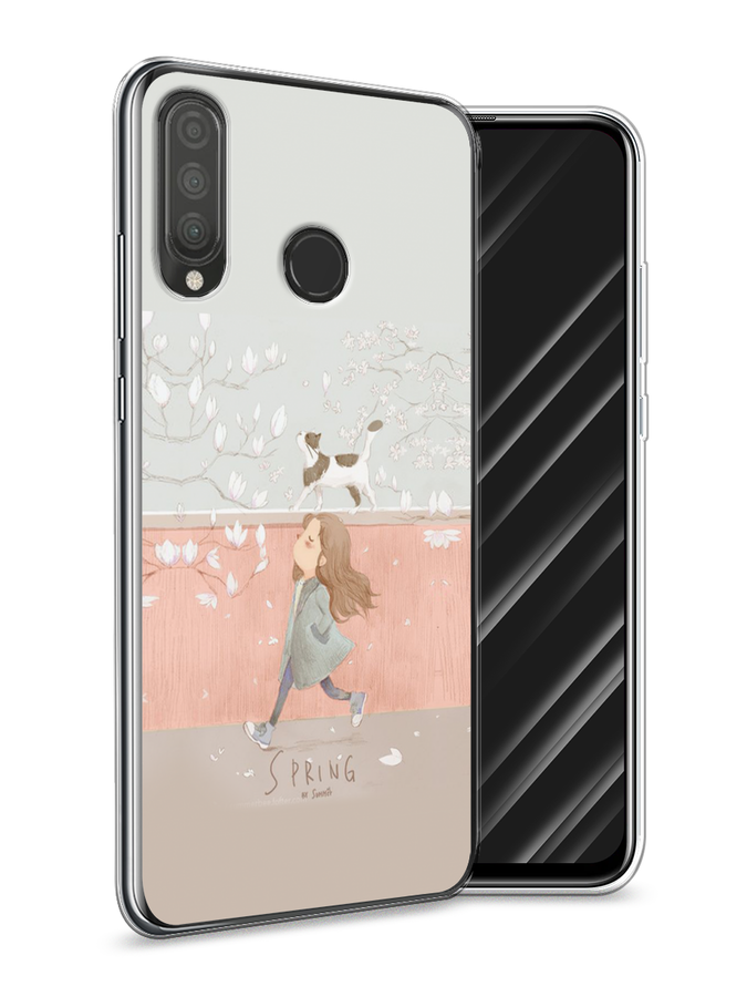 

Чехол Awog на Huawei P30 Lite "Девочка-весна", Серый, 67950-7