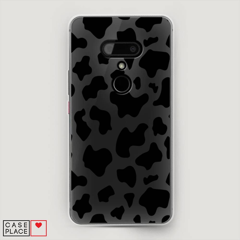 

Чехол Awog на HTC U12 / Эйчтиси U12 "Пятна коровы черные", Разноцветный, 102050-2