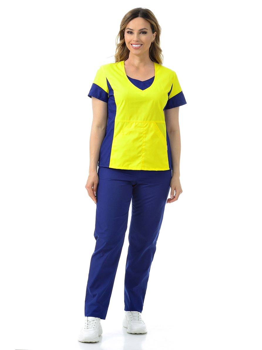 фото Костюм медицинский женский medicalwear киса 124 желтый 54 ru