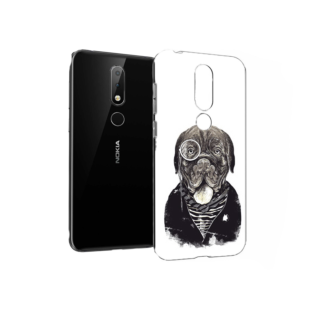 

Чехол MyPads Tocco для Nokia X6 солидный песик (PT115295.99.615), Прозрачный, Tocco