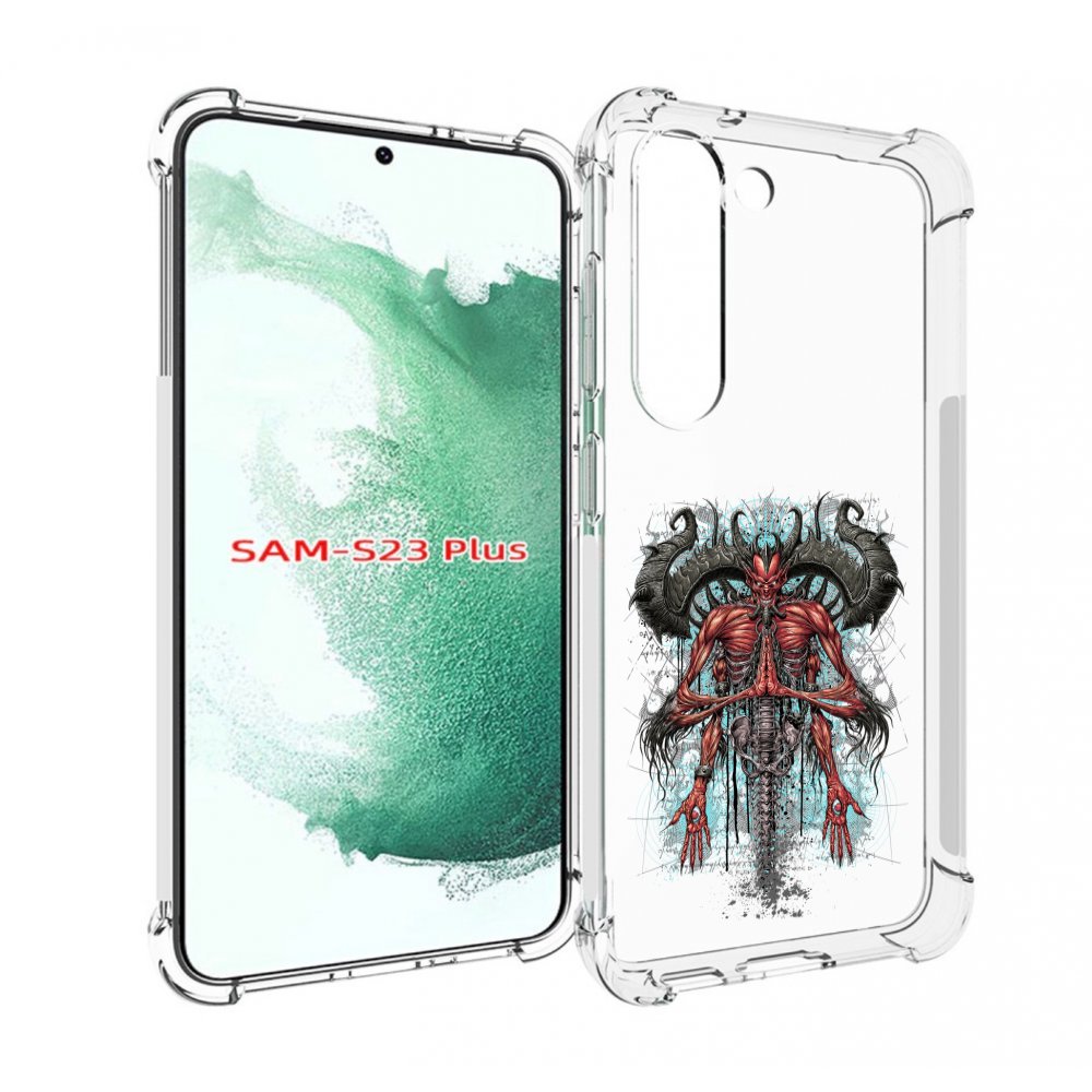 

Чехол MyPads дьявол для Samsung Galaxy S23 Plus +, Прозрачный, Tocco