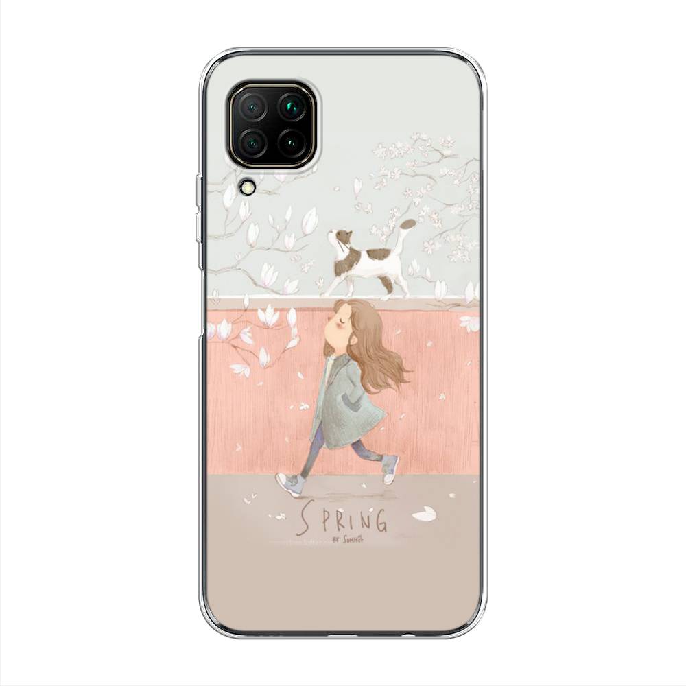 

Чехол Awog на Huawei Nova 6 SE "Девочка-весна", Серый, 611750-7