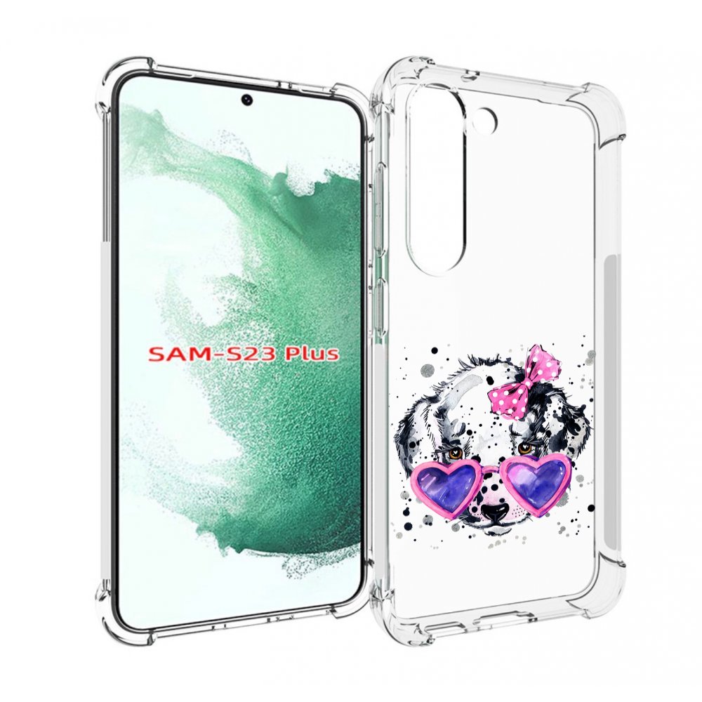 

Чехол MyPads долматинец в очках для Samsung Galaxy S23 Plus +, Прозрачный, Tocco