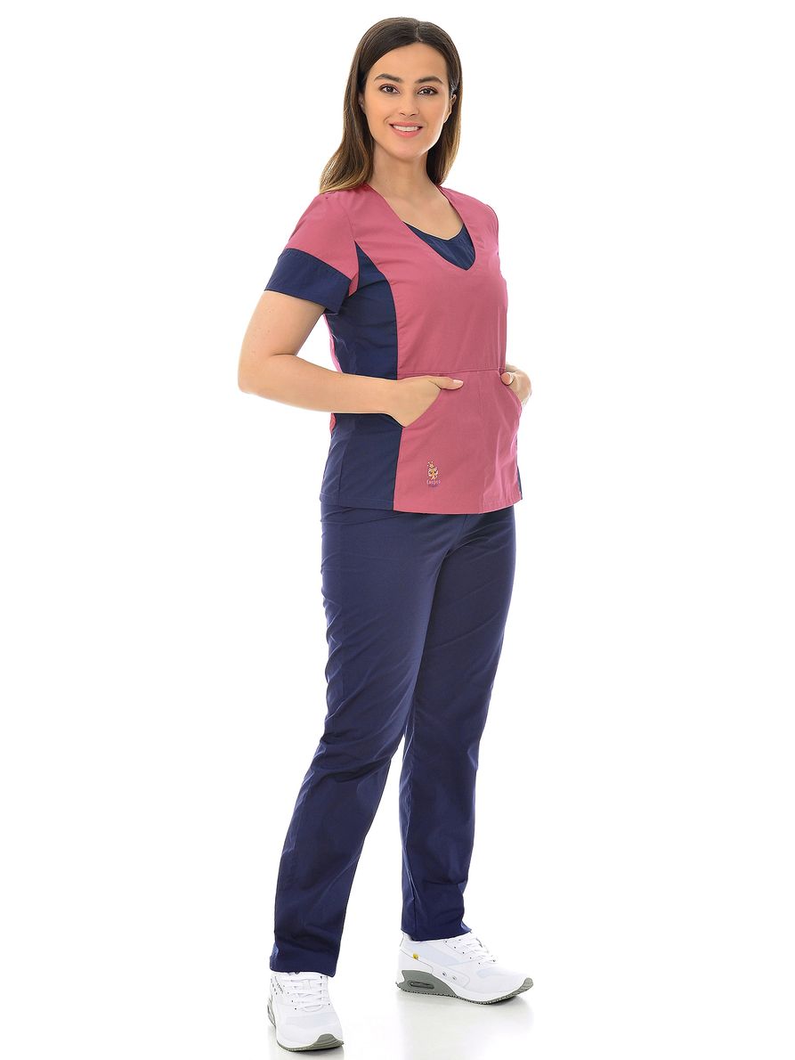 фото Костюм медицинский женский medicalwear киса  124 розовый 54 ru