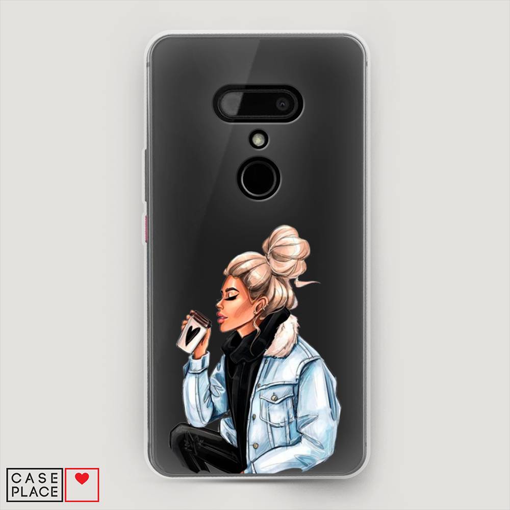 

Чехол Awog на HTC U12 / Эйчтиси U12 "Cute girl", Разноцветный, 102050-7