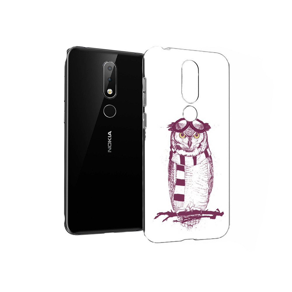 

Чехол MyPads Tocco для Nokia X6 сова-летчик (PT115295.99.612), Прозрачный, Tocco