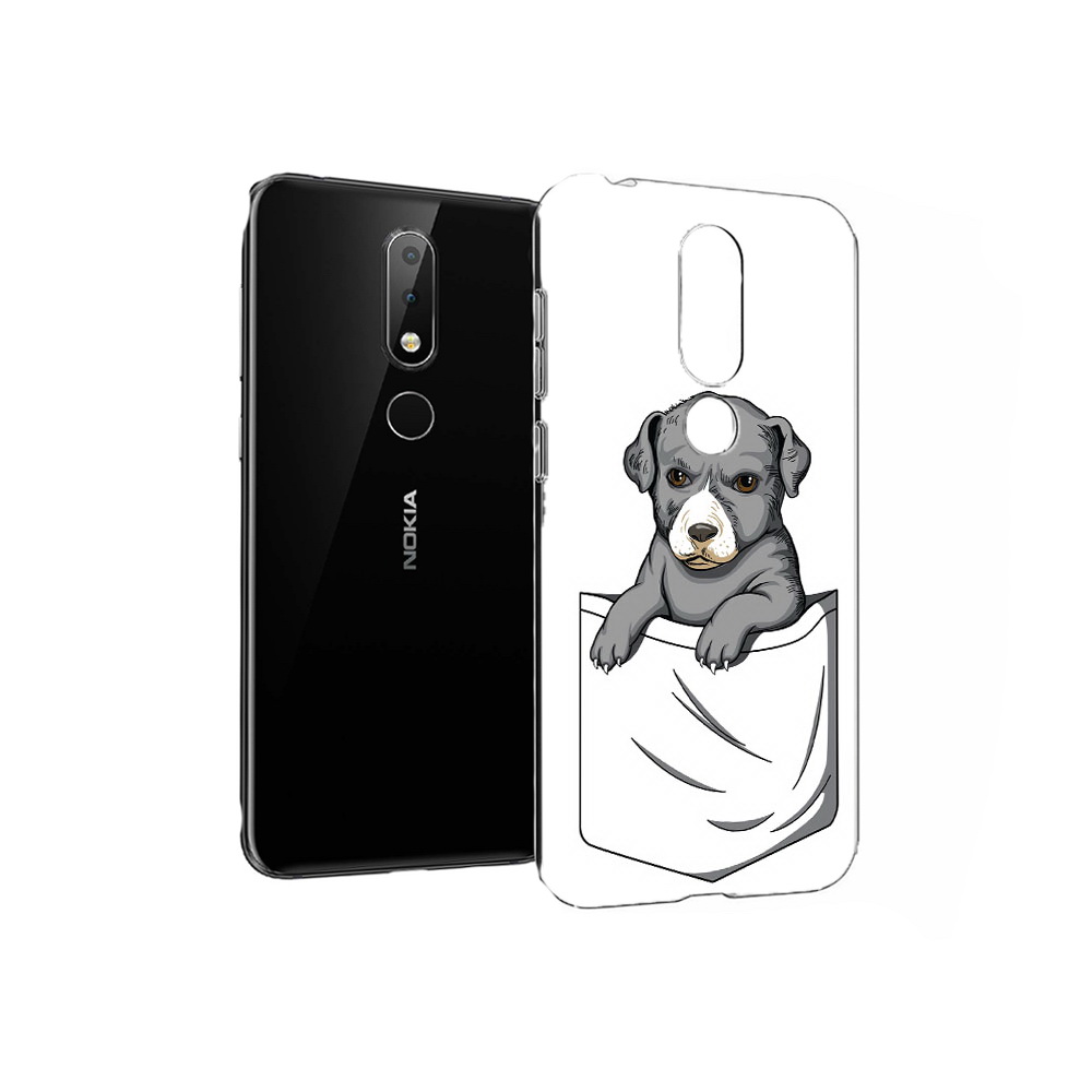 

Чехол MyPads Tocco для Nokia X6 собачка в кармане (PT115295.99.611), Прозрачный, Tocco