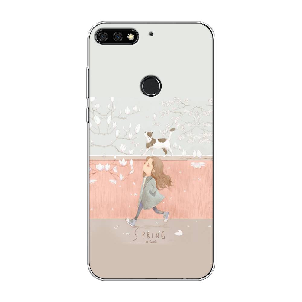 

Чехол Awog на Huawei Nova 2 Lite "Девочка-весна", Серый, 64650-7