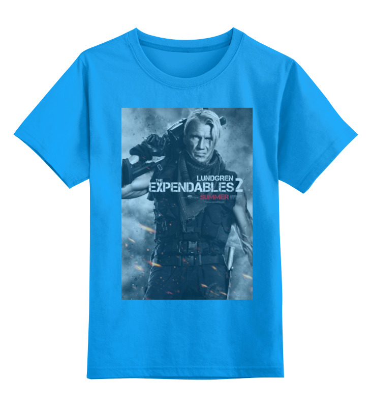 

Детская футболка Printio Expendables ii lundgren цв.голубой р.140, 0000000768886