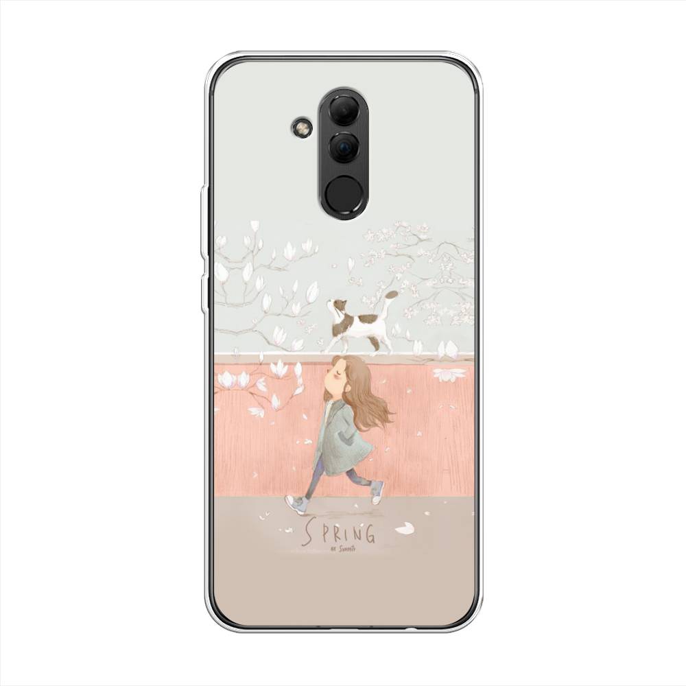 

Чехол Awog на Huawei Mate 20 Lite "Девочка-весна", Серый, 66650-7