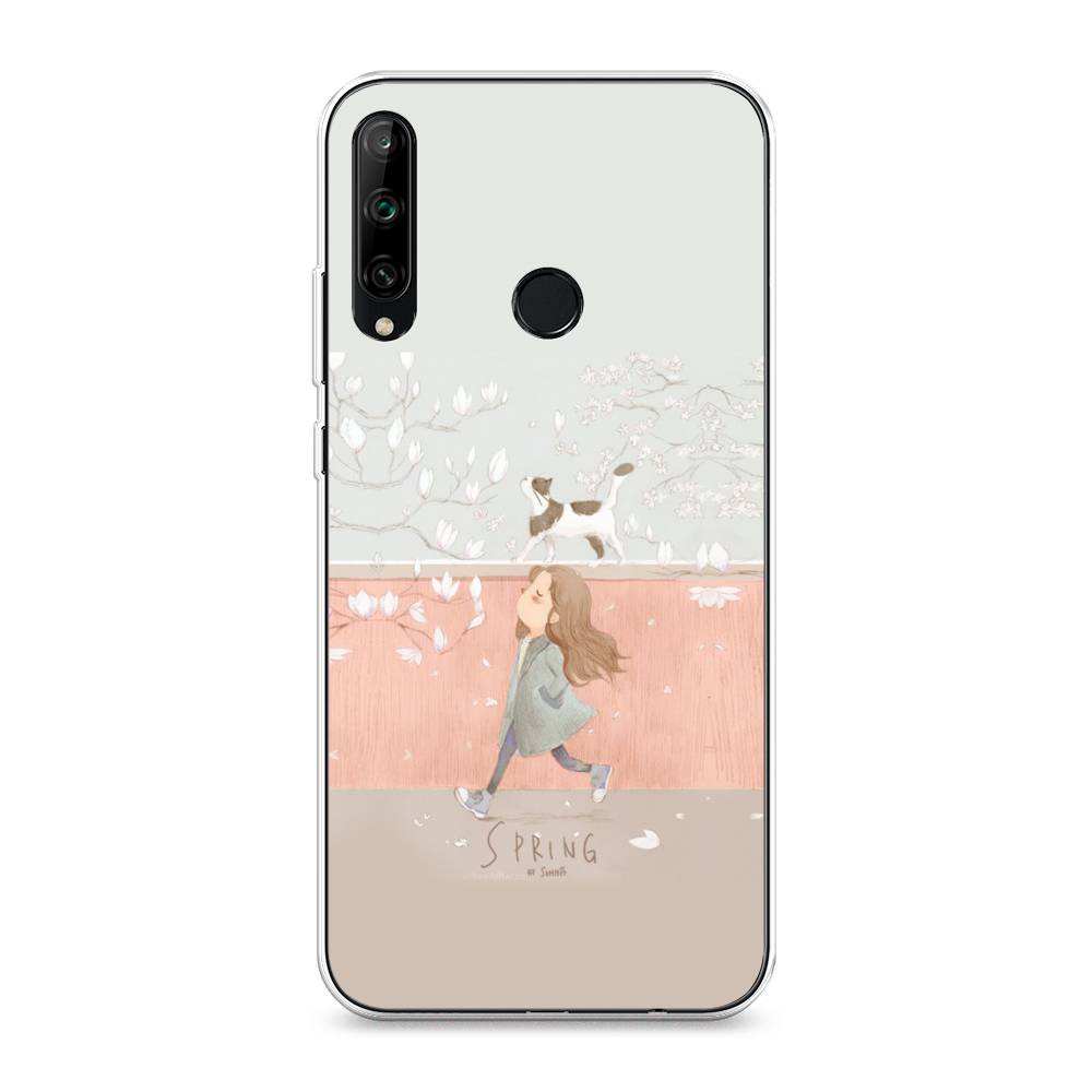 

Чехол Awog на Honor 9C "Девочка-весна", Серый, 612550-7