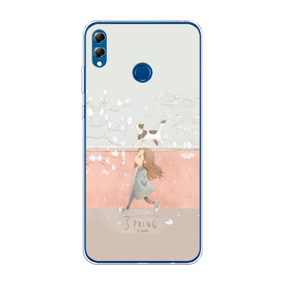 

Чехол Awog на Honor 8X Max "Девочка-весна", Серый, 66550-7