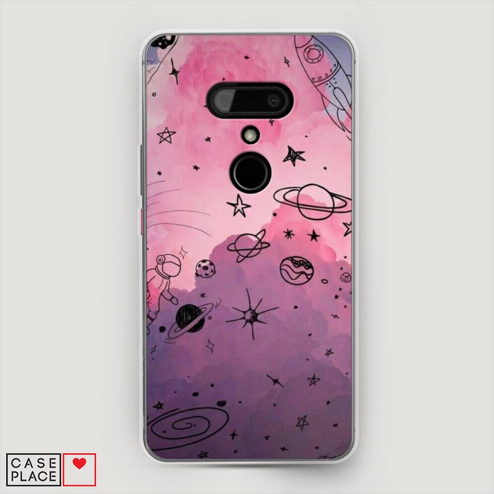 

Чехол Awog на HTC U12 / Эйчтиси U12 "Радуга планет 3", Разноцветный, 102050-4