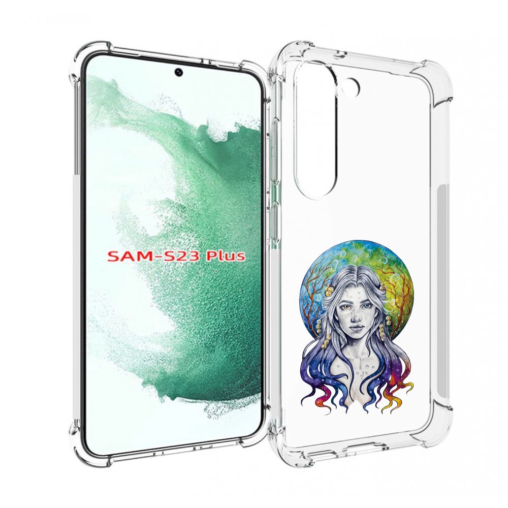 

Чехол MyPads девушка с красивыми волосами для Samsung Galaxy S23 Plus +, Прозрачный, Tocco