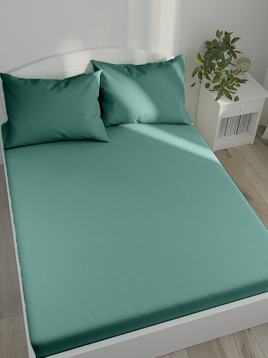 

Простынь Simple House Малахит 240х215 см евро