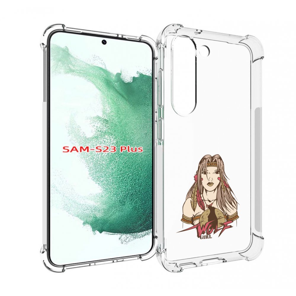 

Чехол MyPads девушка волк для Samsung Galaxy S23 Plus +, Прозрачный, Tocco