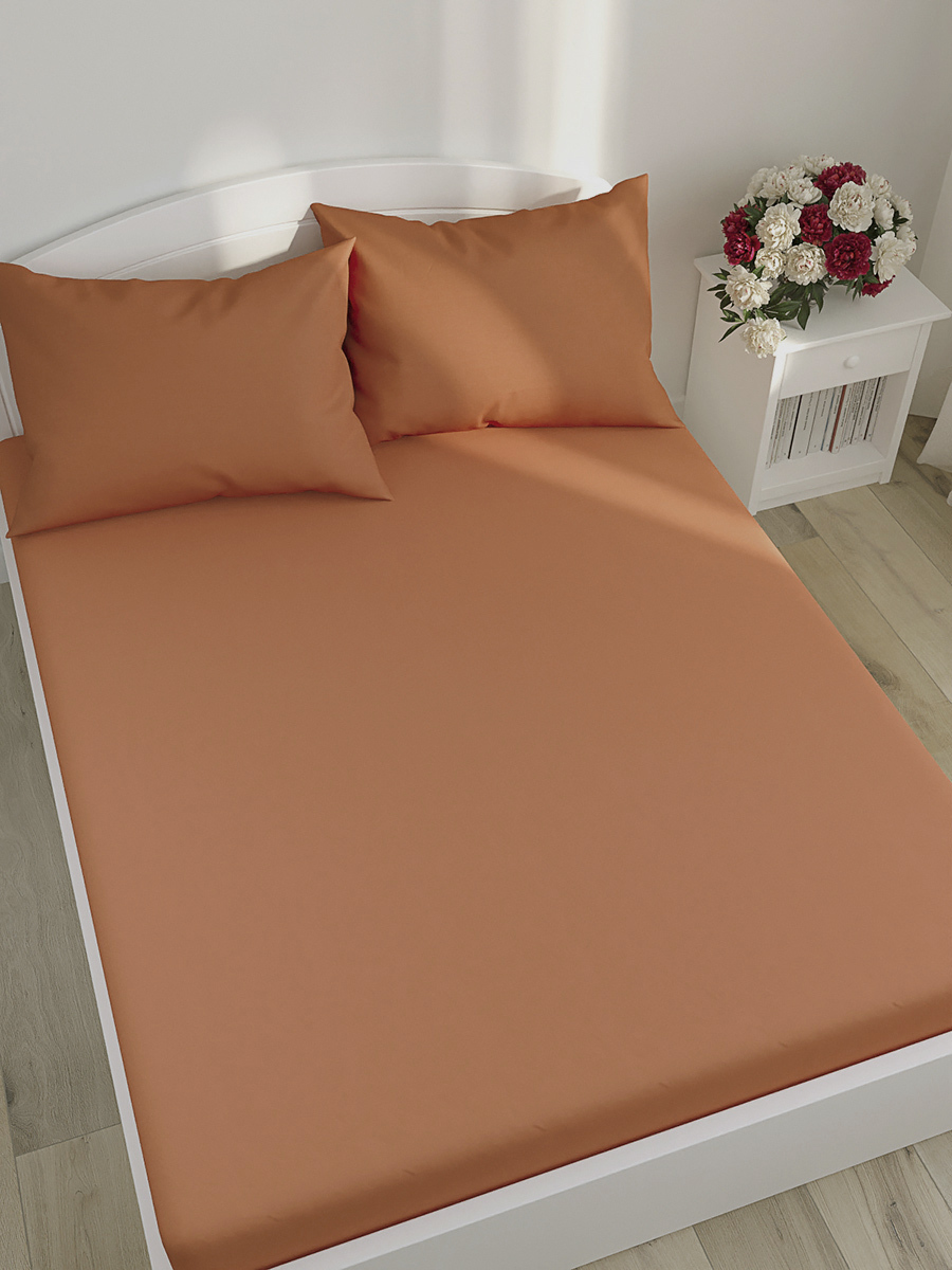 

Простынь Simple House Золотая охра 240х215 см евро