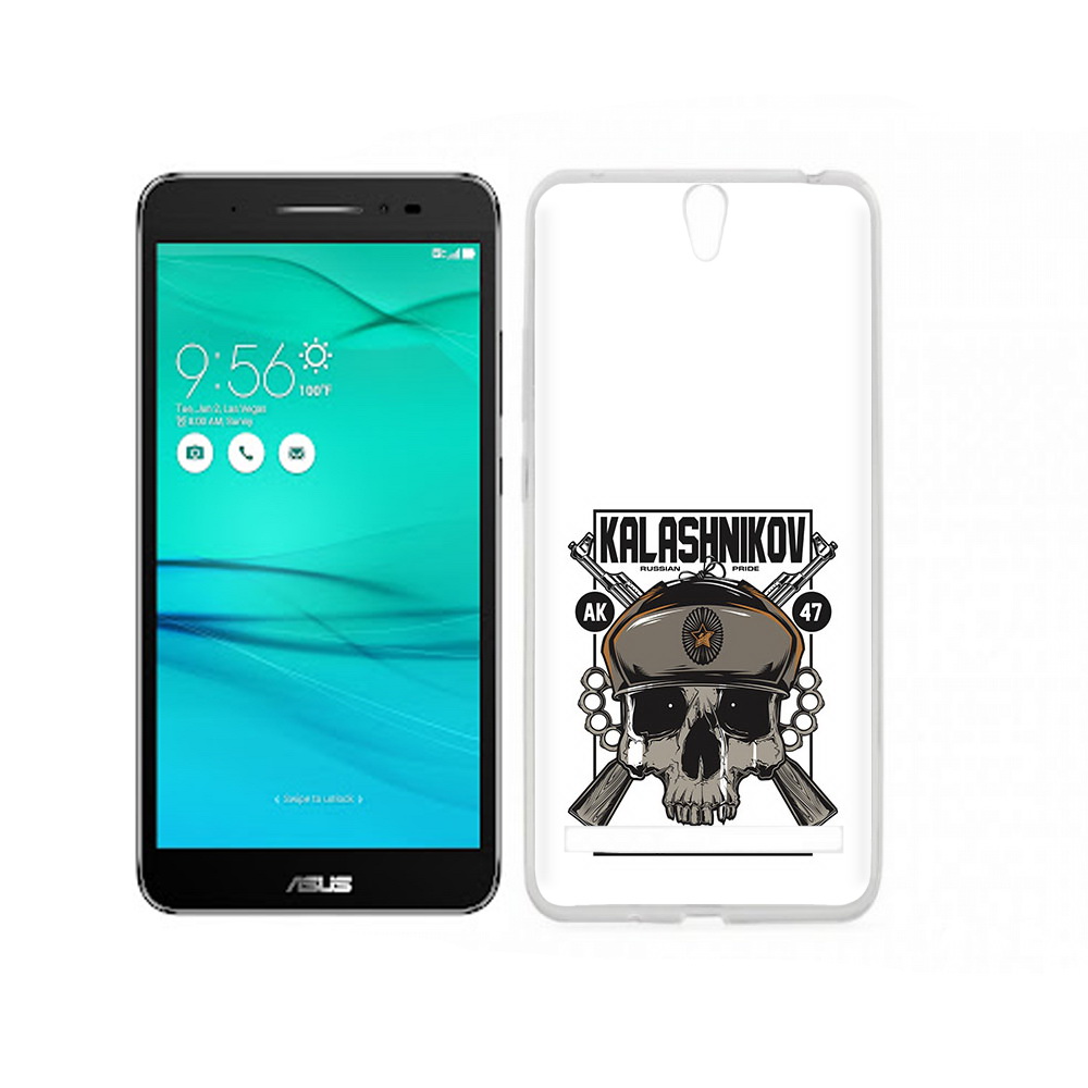 

Чехол MyPads Tocco для Asus ZenFone Go (ZB690KG) Калашников, Прозрачный, Tocco