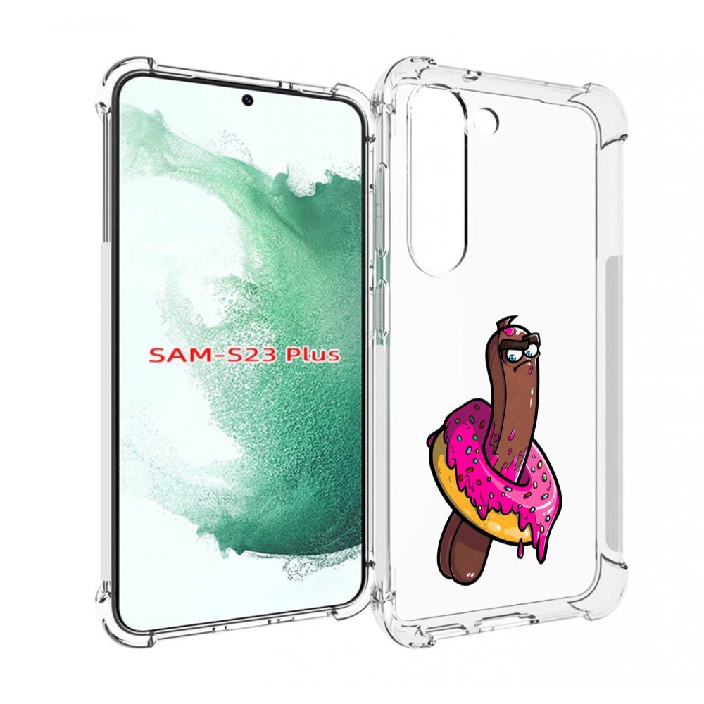 

Чехол MyPads эклер в пончике для Samsung Galaxy S23 Plus +, Прозрачный, Tocco