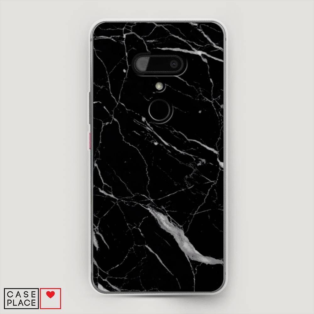 

Чехол Awog на HTC U12 / Эйчтиси U12 "Черный минерал", 102050-3