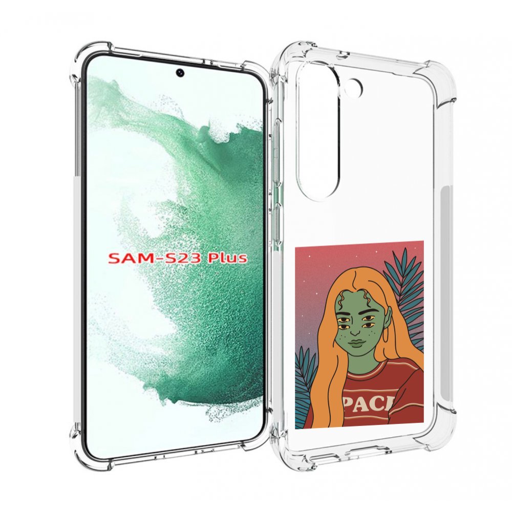 

Чехол MyPads четырехглазая девушка женский для Samsung Galaxy S23 Plus +, Прозрачный, Tocco