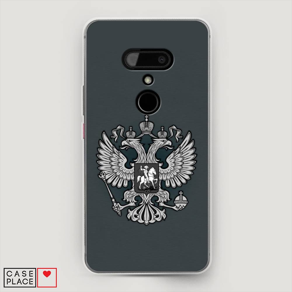 

Чехол Awog на HTC U12 / Эйчтиси U12 "Герб России серый", Разноцветный, 102050-5