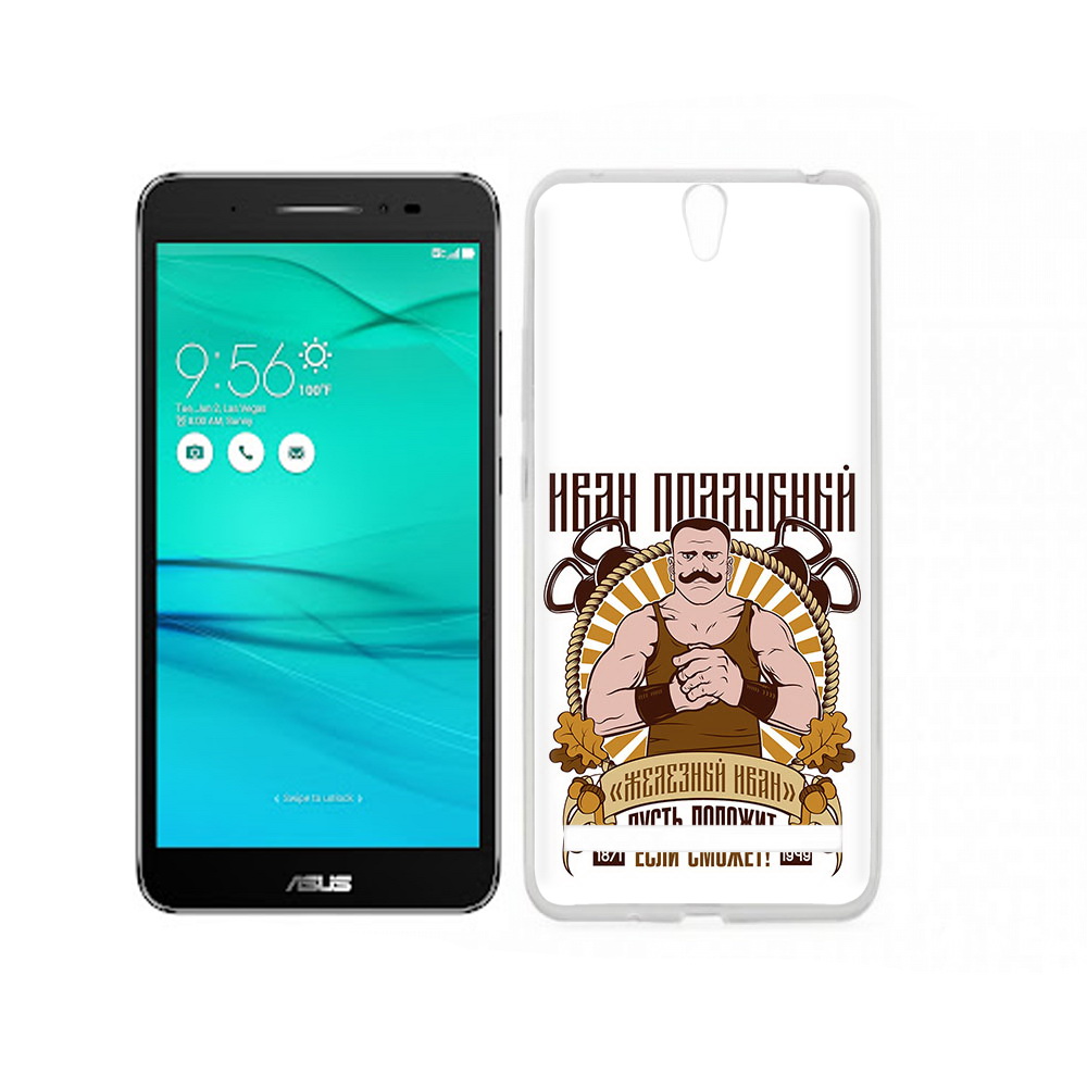 

Чехол MyPads Tocco для Asus ZenFone Go (ZB690KG) Железный Иван, Прозрачный, Tocco