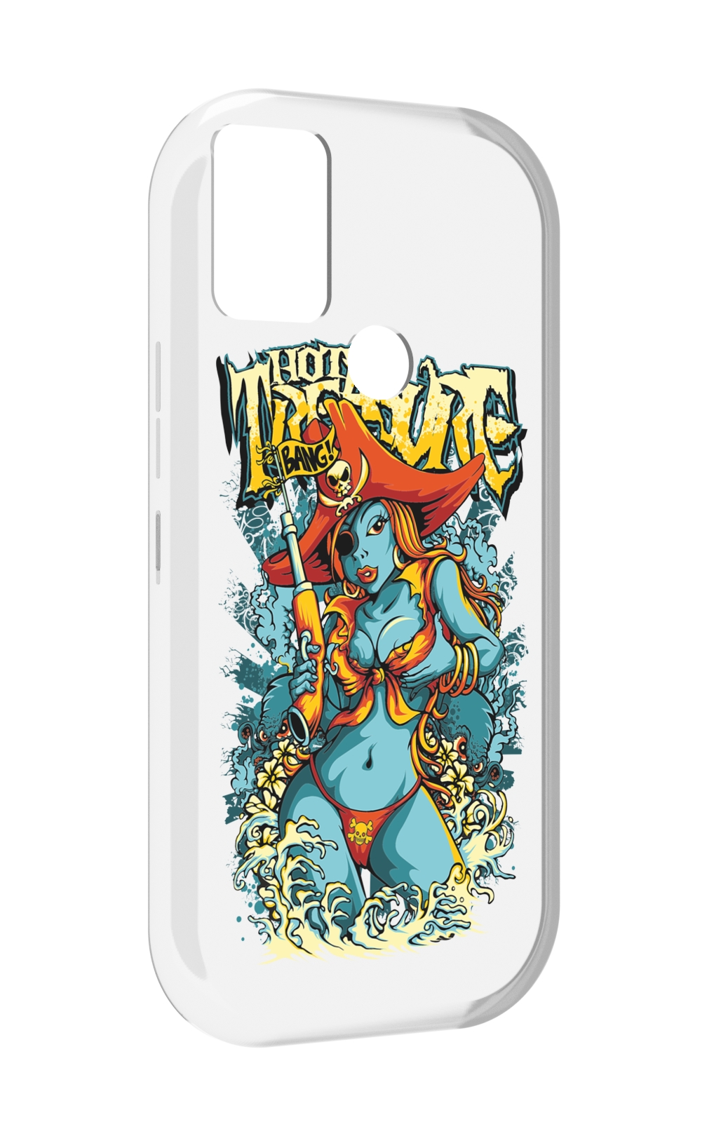 Чехол MyPads нарисованная синяя девушка комикс для UMIDIGI A9