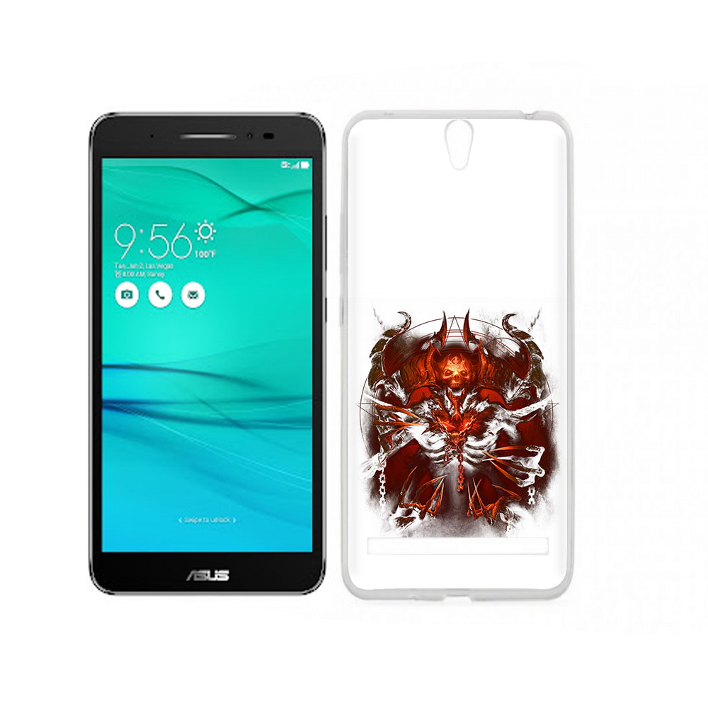 

Чехол MyPads Tocco для Asus ZenFone Go (ZB690KG) яркий демон, Прозрачный, Tocco