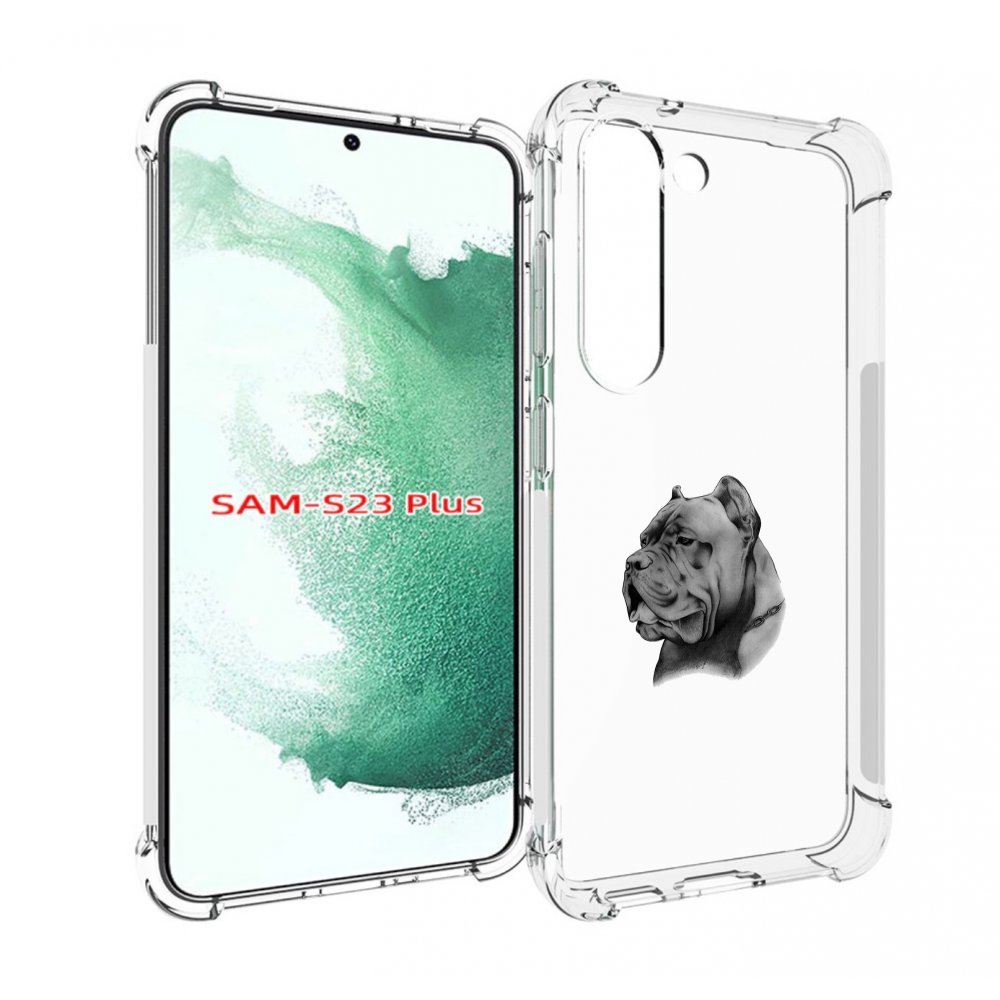

Чехол MyPads грозный бульдог для Samsung Galaxy S23 Plus +, Прозрачный, Tocco
