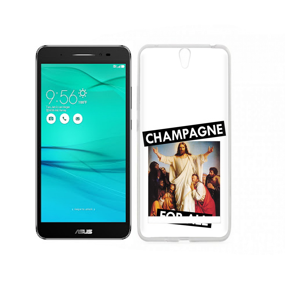 

Чехол MyPads Tocco для Asus ZenFone Go (ZB690KG) шампанское, Прозрачный, Tocco