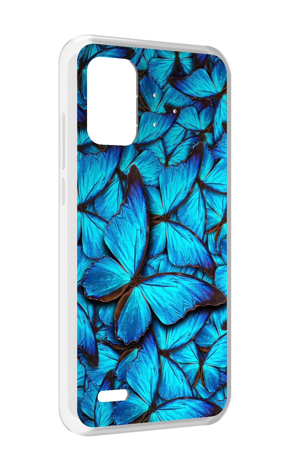 

Чехол MyPads бирюзовые бабочки для UMIDIGI Bison Pro, Прозрачный, Tocco